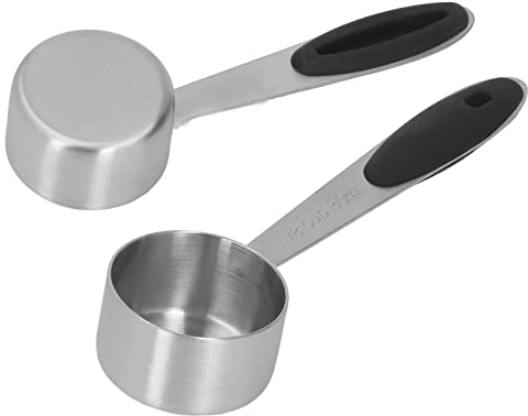 2 Pezzi Misurino per caffè, Acciaio Inossidabile 1/8 Tazza 30 Ml di caffè Latte in Polvere Cucchiaio Dosatore per tè, Cucchiaio da Cucina per la Casa