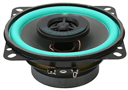Car Speakers, 4 Inch Car Stereo Door Speakers, 100 Watts Max, 4 Ohm Impedance, Round Shaped High Fidelity Full Range Coaxial Loud Audio