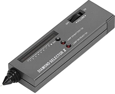 Strumento di Selezione del Diamante, Penna del Tester del Diamante Strumento di Prova del Gioielliere della Penna Moissanite Ad Alta Precisione con Ingrandimento LED 30X per