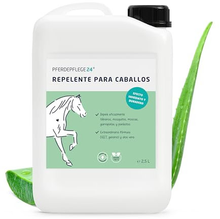 PFERDEPFLEGE24 Spray Repelente Moscas para Caballos con DEET - Protección Instantánea y Duradera contra Insectos - Fórmula Concentrada y Efectiva 2500ml