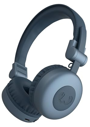 Fresh 'n Rebel Code Core, Bluetooth-Kopfhörer on-Ear, kabellos, 30 Stunden Spielzeit, mit Mikrofon und Sprachassistent, Lautstärkeregler und Wiedergabe/Pause-Tasten, faltbar (Dive Blue)