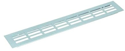 cyclingcolors griglia di ventilazione rettangolare plastico cucina mobili legno da incasso aerazione universale, 600 x 60mm argento