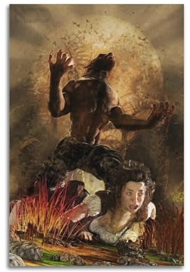 Quem The Werewolf's Bride Kunst-Poster, dekoratives Gemälde, Leinwand-Wandposter und Kunstdruck, modernes Familienschlafzimmer-Dekor-Poster, 40 x 60 cm