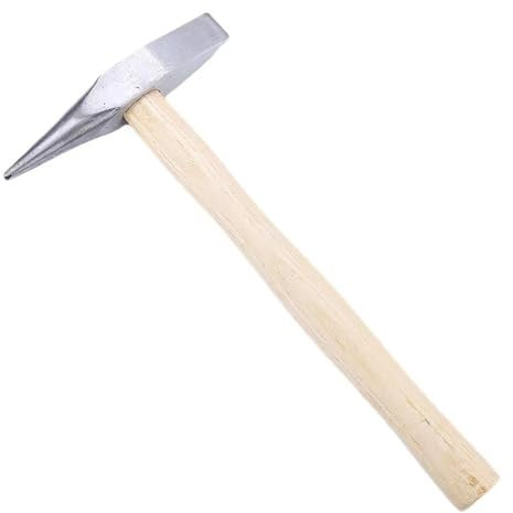 Welding Chipping Hammer, 11.8 Inch 0.66 Pound Two Head Forged Steel with Wooden Handle for Welding and Crushing Ice (300 g)
