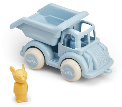 VIKINGTOYS Viking Toys 5381250 Reline Kipplaster, Sandkastenfahrzeug mit 2 Spielfiguren, Sandfahrzeug für Kinder ab 12 Monaten, Kipper, Dumper