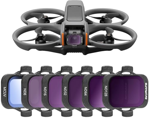 FPVtosky Avata 2 ND Filter Set, Multi-Coated ND Filter Camera Lens for DJI Avata 2 Accessories,6Pack ND Filter Set(MCUV, ND8, ND16, ND32, ND128)