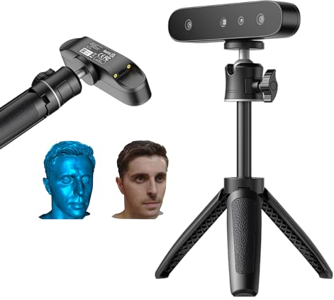 Creality 3D Scanner CR-Scan Ferret SE, Anti Shake Verfolgung, 0,1mm Scan Genauigkeit, 30 FPS Handscanner für 3D Drucker, kann schwarze/metallische Objekte scannen für Windows/Mac