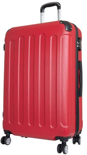 Warenhandel König Hartschalen Koffer Trolley Gronau - Farbe Rot - Gr. XL