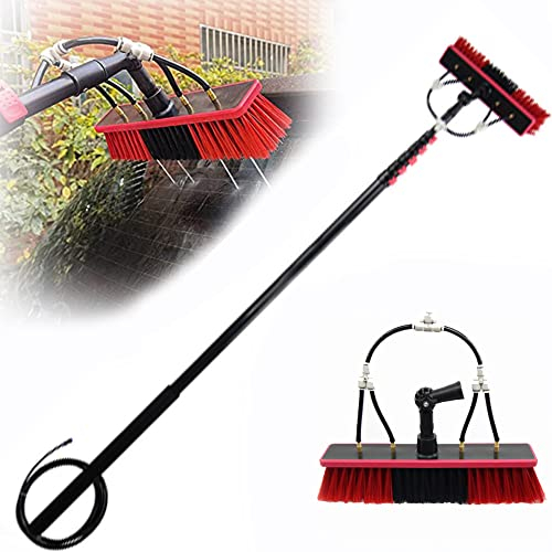 Window Cleaning Pole Water Fed Telescopic Brush Extendable Cleaner Conservatory Roof,Cleaning Photovoltaic and Solar Panels,20FT