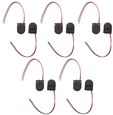 Bordhap 10/Pcs CR2032 Button Coin Cell Battery Socket Holder Case Cover with ON-OFF Switch 3V Battery Box