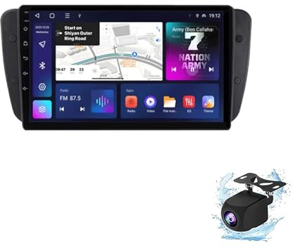 WOMGKDA Android Car Stereo for Seat Ibiza 6j 2009-2013 Radio Carplay Wireless Android Auto, 9 inch Touch Screen GPS Navigation WiFi Bluetooth FM RDS(1+32G)