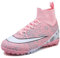 VTASQ Scarpe da Calcio per Ragazzi in Erba Artificiale, Scarpe da Ginnastica per Interni ed Esterni, Scarpe da Calcio, Unisex Rosa 34EU