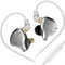 RANRAO Per cuffie KZ ZS10 Pro IEM, cuffie dinamiche da gioco musicale in ferro da 10 unità adatte per l'uso a lungo termine in varie impostazioni (nero con microfono)