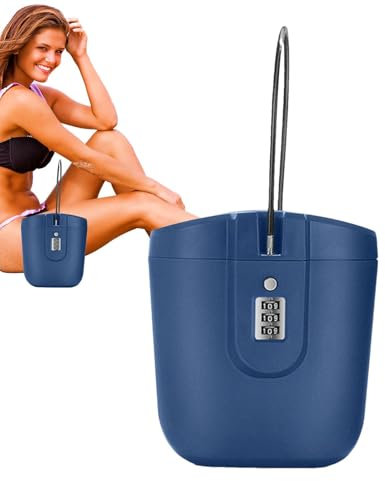 Waterproof Lock Box - Waterproof Portable Security Case, Outdoor Lock Box | Beach Chair Vault, Key Lock Box with Combination Code, Key Lock Box for Beach, Realtor and Personal Items Storage