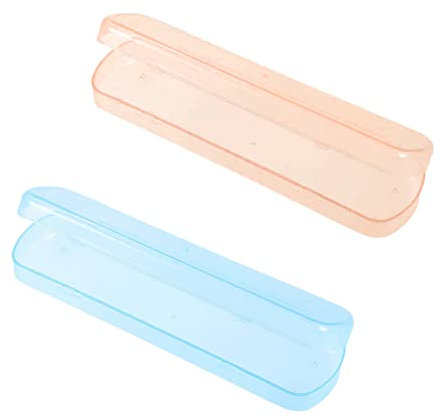 Custodia per spazzolino da denti portatile scatola di stoccaggio in plastica Porta traspirante del dentifricio Natale per viaggi per bambini adulti 2 pezzi dentifricio