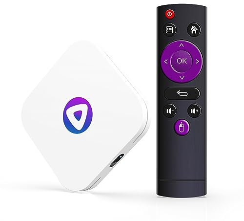 Android 13.0 TV Box, LEFFOT M1 4K Ultra HD Streaming Device for TV, 4GB RAM 64GB ROM, IPTV Box with 2.4G & 5G Dual-Band WiFi 6, BT 5.0, HDR10, Rockchip RK3528 Quad Core ARM Cortex-A53