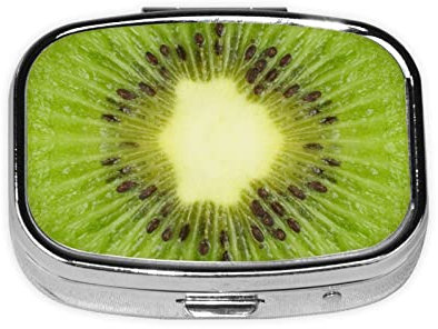 Boîte à pilules carrée avec 2 compartiments - Petit pilulier portable - Récipients de vitamines - Essentiels de voyage - 5,5 x 4 x 1,8 cm