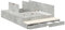 vidaXL Stauraum-Bettgestell Beton Grau 150X200 cm Holzwerkstoff Viel Stauraum Modernes Design Einfache Montage