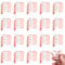 Wanmu 20 Pcs Clear Small Acrylic Hinges, Self-Adhesive Transparent Tiny Piano Folding Hinge Tools for Cabinet, Drawer, Furniture, Display Stand Box, Aquarium Lid, Glass, Crafts DIY (35x30mm)