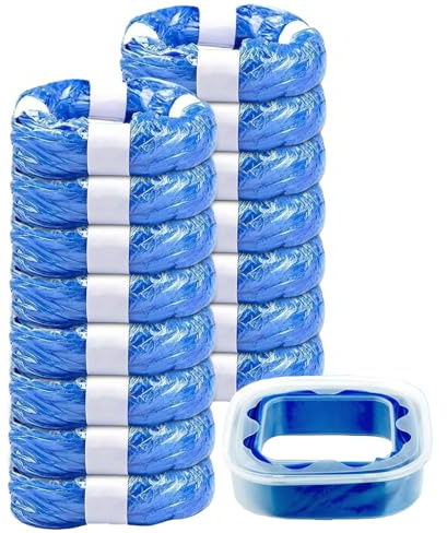 15er-Pack Windeleimer Nachfüllkassetten,Windeleimer Nachfüllfolie,4.5M,kompatibel mit AngelCare,Tommee Tippee,Litter Locker,Litty Cat,Spross,mit Nachfüllkassette (Quadratisch Nachfüllkassette)