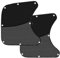 Djowyh Lot de 2 pare-soleils latéraux de voiture | Lot de 2 pare-soleil pour fenêtre latérale pour camping-car | Amovible et pliable avec ventouse pour passagers voyages