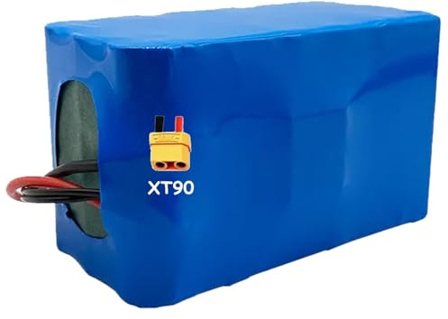 E-Bicycle Battery 24V 30Ah Lithium Battery 7S3P Rechargeable Battery Built-in BMS Waterproof PVC Shell for Electric Scooters and Pedal Bikes 24V 30Ah