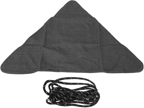 Glomora Replacement Folding Chair Fabric Outdoor Camping Chair Cloth with Rope for Fishing Beach Yard Green (Black)