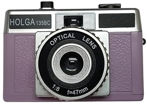 Holga 135BC Viola Argento Lomo 35mm Film Camera con effetto angolo nero