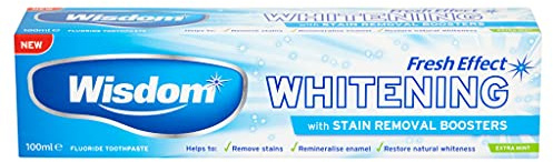 Wisdom Fluoride Toothpaste Fresh Effect Whitening, Extra Mint, 100ml