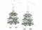 Miniblings Roboter Ohrringe Hänger Robot Computer Maschine Steampunk PC XL - Handmade Modeschmuck I Ohrhänger Ohrschmuck versilbert
