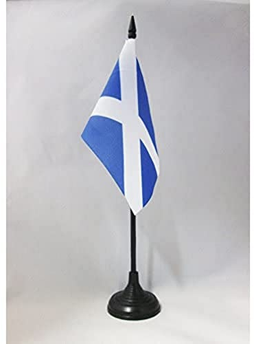 AZ FLAG - Tischflagge Schottland - 15x10 cm - Schottische Tischfahne 10 x 15 Cm - Flaggen