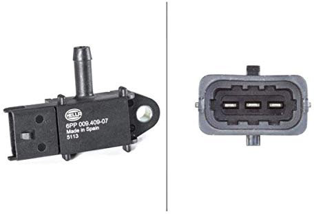 HELLA 6PP 009 409-071 Sensor, Abgasdruck - 3-polig - geschraubt