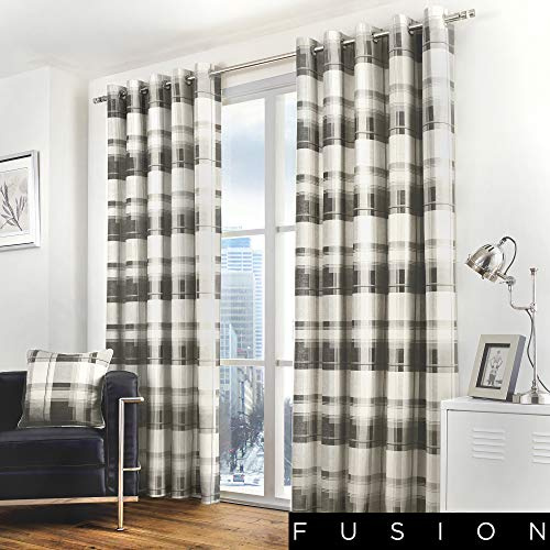 Fusion - Balmoral Karodecke, Textil, Slate, Curtains: 90 Width x 90 Drop (229 x 229cm)