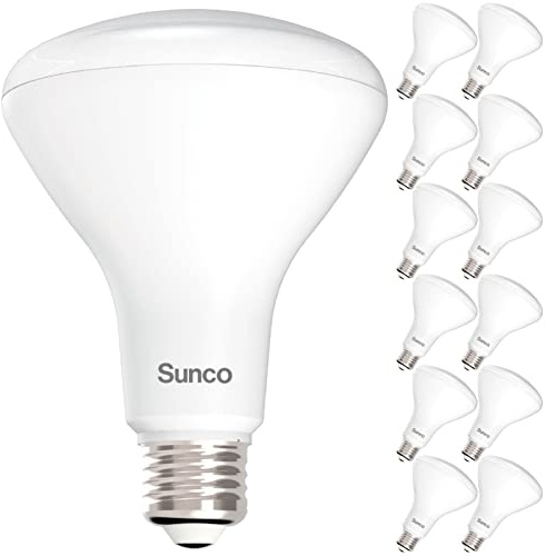Sunco 12 Pack BR30 Light Bulbs LED, Recessed Can Light Bulbs, Indoor Flood Bulb, 850 LM, 11W (65W Equivalent), 4000K LED Light Bulb Cool White, Dimmable, E26 Base, for Home, Kitchen, Bedroom UL