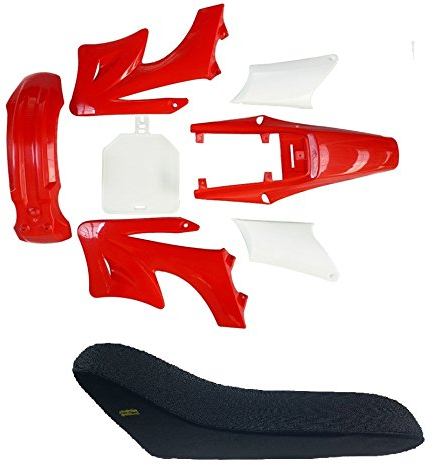 Pocketbike 2 Takt Mini Cross KDX Orion Verkleidungs SET + Sitz - Rot