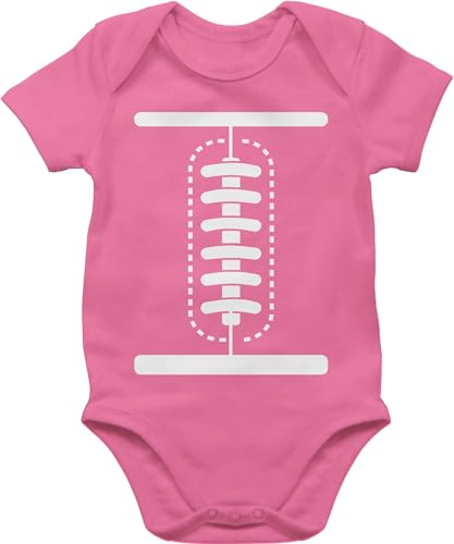 Body Junge Mädchen - Karneval & Fasching - Football Baby Kostüm - 1/3 Monate - Pink - faschingsstrampler fastnacht babysachen faschings american bz10 tier fasnacht babybody 80er jahre outfit