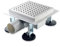 S SIENOC Duschrinne, Siphon mit Geruchsstop und Haarsieb Randablauf Befliesbar Edelstahl Ablaufrinne, Bodenablauf, Duschablauf sehr flach, Komplettset mit Bodenbefestigung 30cmx30cm