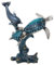 Globe Imports Schildkröten Delfin Küste Nautik Statue Figur Skulptur Outdoor Dekor Garten