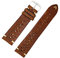 Sandtuhr Fluco Hunter Racing 22 mm Vintage Hellbraun Leder Herren Uhrenarmband Made in Germany