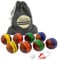 GoSports Boccia-Set aus Hartholz, 100 mm, mit 8 hochwertigen Holzkugeln mit 340 g, Pallino, Koffer und Messschnur