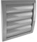 Vent Systems Ø150 mm / 6 Inch - Gray Air Vent Plastic Cover - Louvered Outdoor Opening Flap Vent Built - in Pest Guard Screen HVAC for Home Improvement