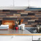 funlife 20X10cm 27Pcs Peel and Stick Transfers Sticker On Tiles, Self-Adhesive Water-Resistant PVC Tile Decals Backsplash for Home Kitchen Decor, Old Brown Dark Wooden