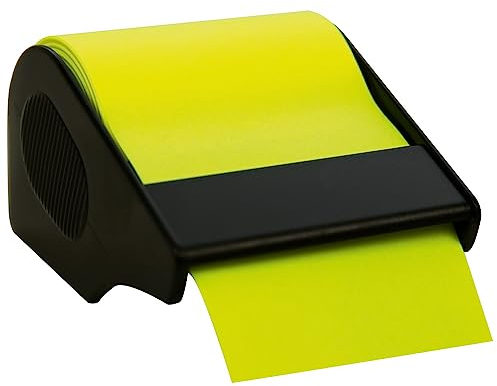 RNKVERLAG CT1906 - Haftnotiz Rolle im Abroller, 60 mm x 10 m, nachfüllbar, brillantgelb, 1 Stück