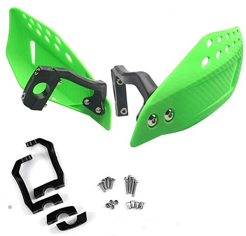 APEBAZY Motorrad Handschutz Motocross Handprotektoren Universal Lenker Handschützer für Dirt Bike, Motorrad, MX Racing, ATV, Quad 7/8 22mm Grün