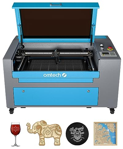 OMTech CO2 Laser Graviermaschine 60W Laser Schneidemaschine 600x400mm Laser Graviergerät Gravurmaschine CO2 Laser Cutter