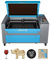 OMTech CO2 Laser Graviermaschine 60W Laser Schneidemaschine 600x400mm Laser Graviergerät Gravurmaschine CO2 Laser Cutter
