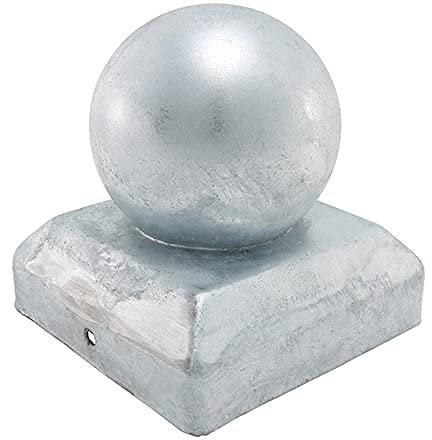 TIMCO Ball Fence Post Cap Hot Dipped Galvanised - 75mm