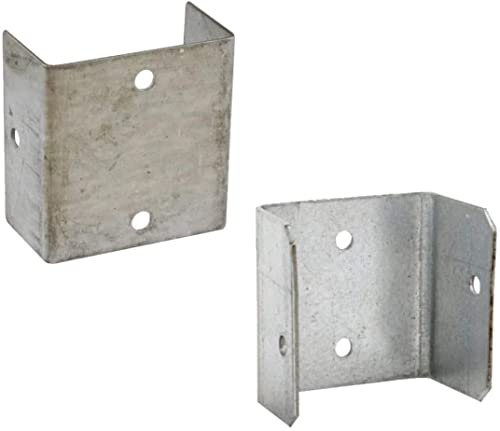 MultiScrew® 44mm & 50mm Fence Panel Clips/Trellis Clip Bracket Galvanised (10, 50mm)