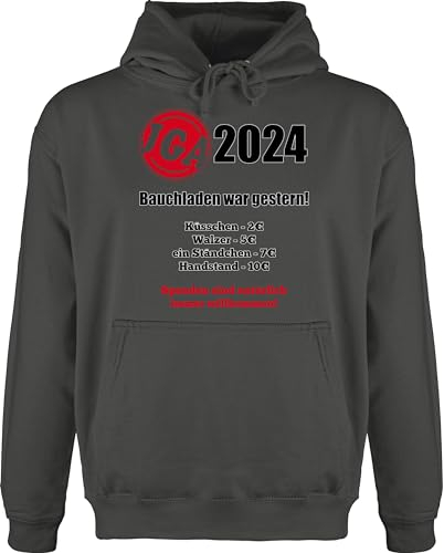 Hoodie Herren Pullover Männer - JGA Junggesellenabschied - Aufgaben der Braut - Bezahlen - Bauchladen war gestern - XS - Anthrazit - jungesellenenabschied junggesselabschied jungegesellenabschied