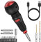Brifit Electric Screwdriver Set, [Type-C Rechargeable] Cordless Screwdriver with LED Light, Auto & Manual Modes, 13pcs Bits, Portable Electric Repair Tools for Phone, DIY, Laptop, Small Appliance